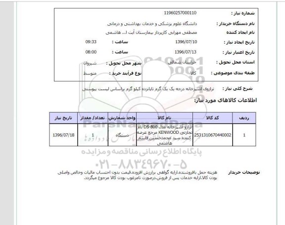 استعلام ,استعلام ترازوی آشپزخانه درجه یک 