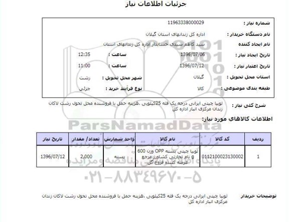 استعلام , استعلام لوبیا چیتی