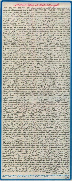 مزایده,مزایده اصل تا مازاد ششم آپارتمان 178.85متر