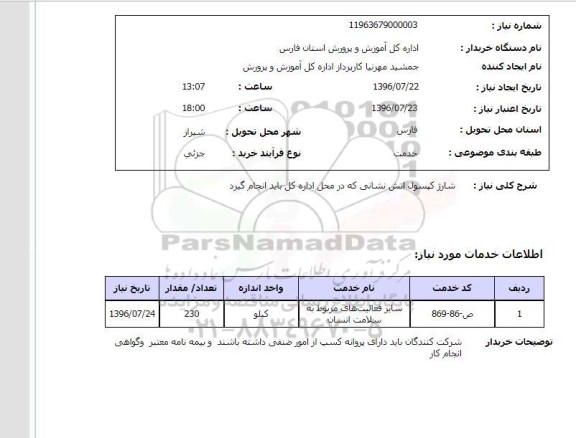 استعلام , استعلام  شارژ کپسول آتش نشانی