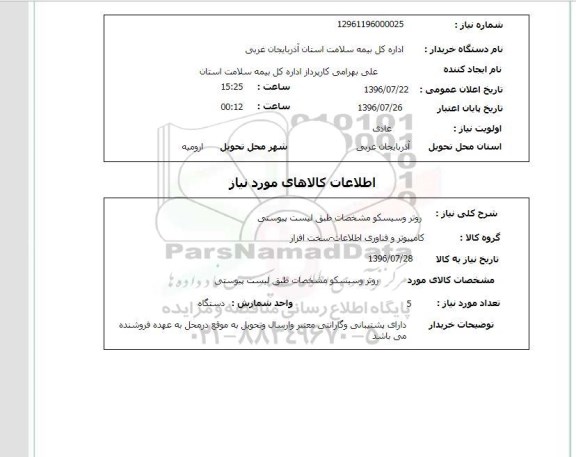 استعلام, استعلام روتر و سیسکو
