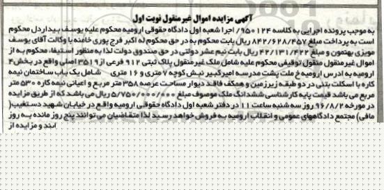 مزایده,مزایده یک باب ساختمان نیمه کاره
