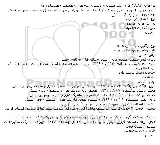مزایده,مزایده ۲ خودروی سواری