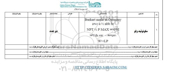 استعلام , استعلام سلونوئید ولو