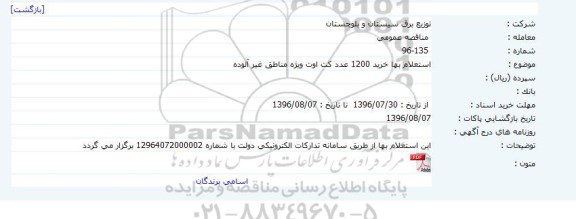 استعلام بها,  استعلام بها خرید 1200 عدد کت اوت ویژه مناطق غیرآلوده 