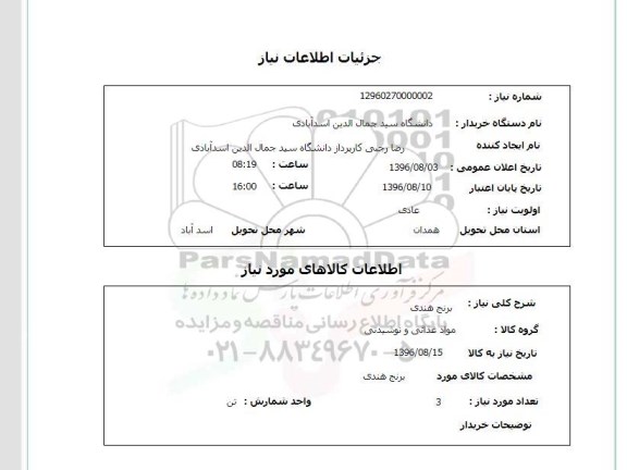 استعلام ,استعلام  برنج هندی 