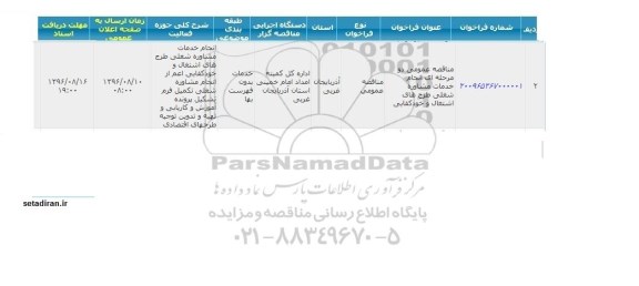 آگهی مناقصه ,مناقصه انجام خدمات مشاوره شغلی طرح های اشتغال و خودکفایی 