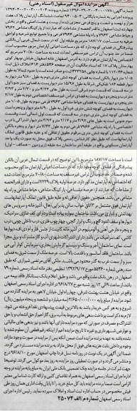 مزایده،مزایده ششدانگ آپارتمان به مساحت 187/17 مترمربع