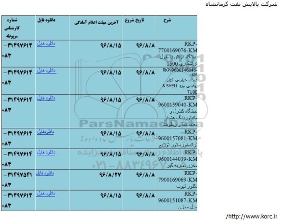 استعلام دستگاه تراش با طول تراشکاری  و ...