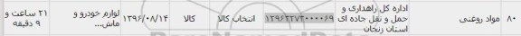 استعلام,استعلام مواد روغنی