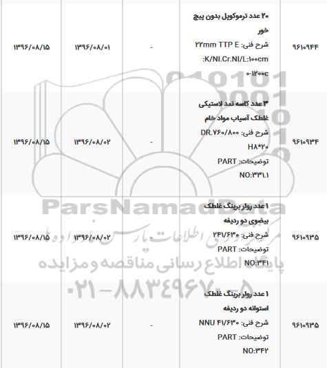 استعلام ، استعلام 20 عدد ترموکوپل