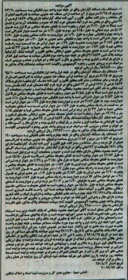 مزایده,مزایده ششدانگ سه دستگاه آپارتمان 