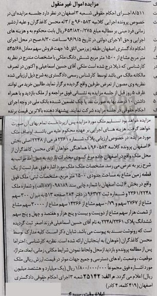 مزایده,مزایده پلاک شماره 2361 فرعی