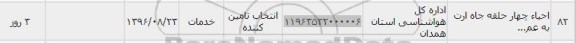 استعلام ,استعلام احیاء چهار حلقه چاه ارت