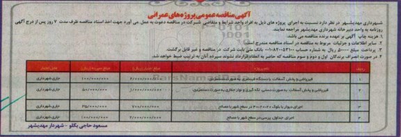 مناقصه,مناقصه قیرپاشی و پخش آسفالت 