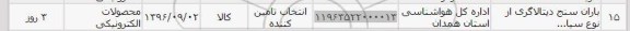 استعلام, استعلام باران سنج دیتالاگری