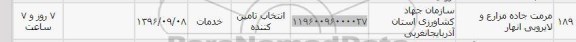استعلام ,استعلام مرمت جاده مزارع و لایروبی انهار