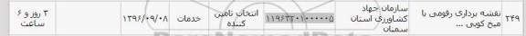 استعلام, استعلام نقشه برداری رقومی با میخ کوبی