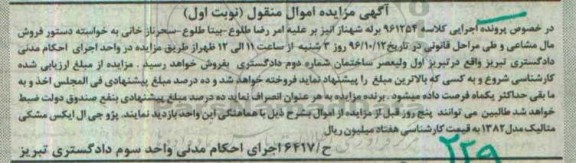 مزایده، مزایده پژو جی ال ایکس