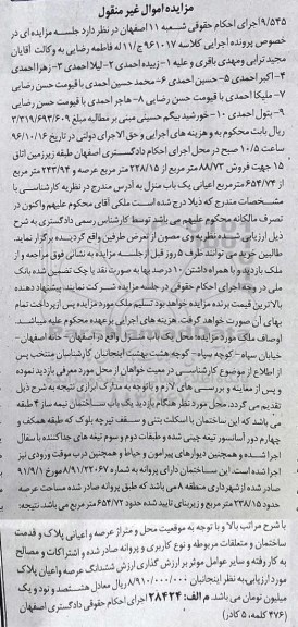 مزایده,مزایده ساختمان نیمه ساز 4 طبقه