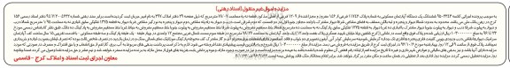 مزایده,مزایده ششدانگ آپارتمان مساحت 78.07متر