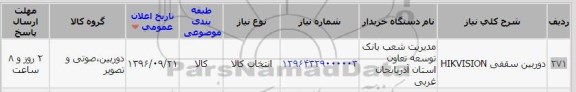 استعلام,استعلام دوربین سقفی HIKVISION