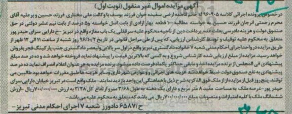 مزایده,مزایده سرقفلی مغازه مساحت هشت متر
