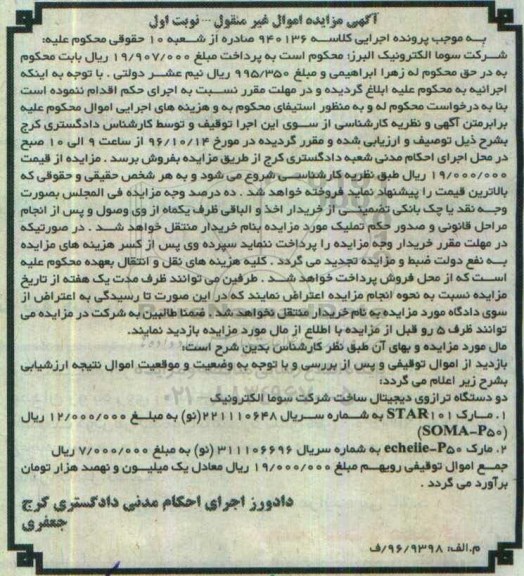 مزایده,مزایده  دو دستگاه ترازوی دیجیتال