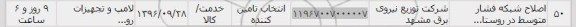 استعلام , استعلام احداث شبکه فشار متوسط 