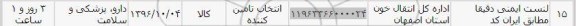استعلام , استعلام لنست ایمنی