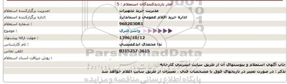 استعلام, استعلام واشر فنری بشقابی 