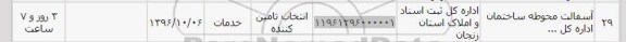 استعلام , استعلام آسفالت محوطه ساختمان اداره کل ...