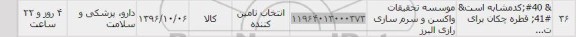 استعلام, استعلام ​قطره چکان
