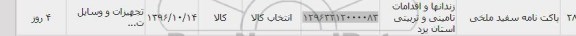 استعلام , استعلام پاکت نامه سفید ملخی