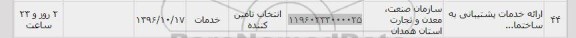 استعلام,استعلام ارائه خدمات پشتیبانی ...