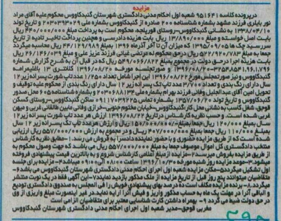 مزایده تعداد 1.250 عدد تاپ شورت پسرانه