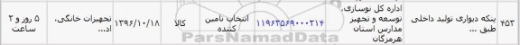 استعلام, استعلام پنکه دیواری 
