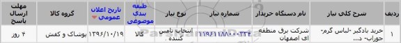 استعلام, استعلام خرید بادگیر، لباس گرم، جوراب...