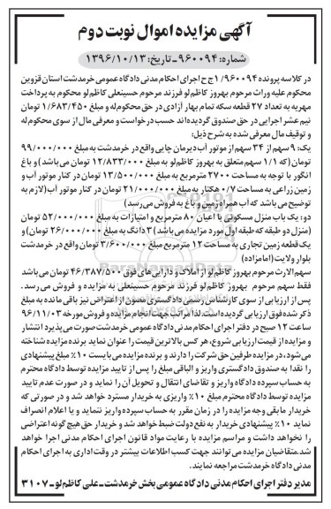 مزایده ,مزایده منزل مسکونی اعیان هشتاد متر