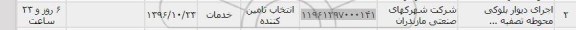 استعلام ,استعلام اجرای دیوار بلوکی محوطه تصفیه 