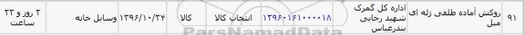 استعلام ,استعلام روکش آماده طلقی 