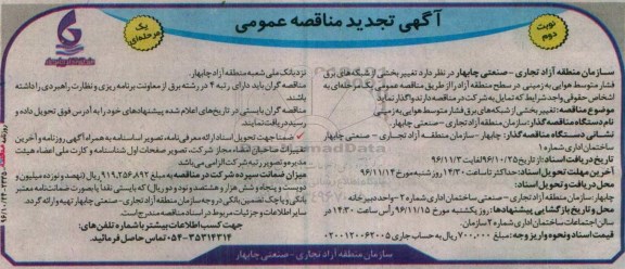 مناقصه, مناقصه تغییر شبکه های برق... نوبت دوم 