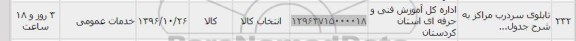 استعلام,استعلام تابلوی سردرب مراکز  