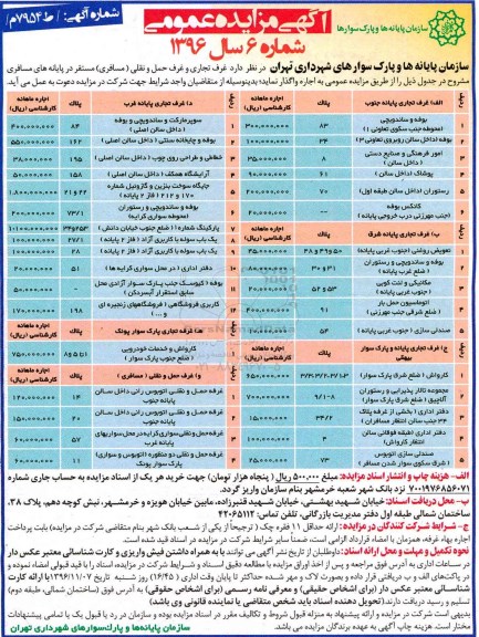 آگهی مزایده عمومی , مزایده اجاره غرف تجاری و حمل و نقلی (مسافری)...