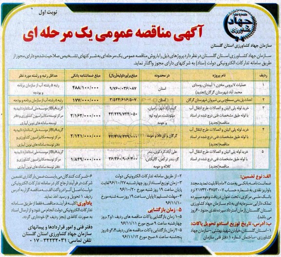 مناقصه ,مناقصه عملیات لایروبی، احداث پل بتنی مسطح ...