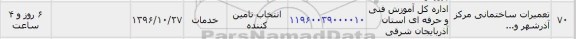 استعلام, استعلام تعمیرات ساختمانی