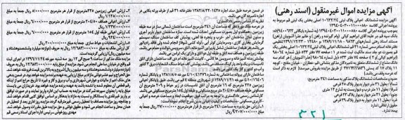 مزایده,مزایده ششدانگ اعیانی پلاک ثبتی بخش یک ثبتی قم
