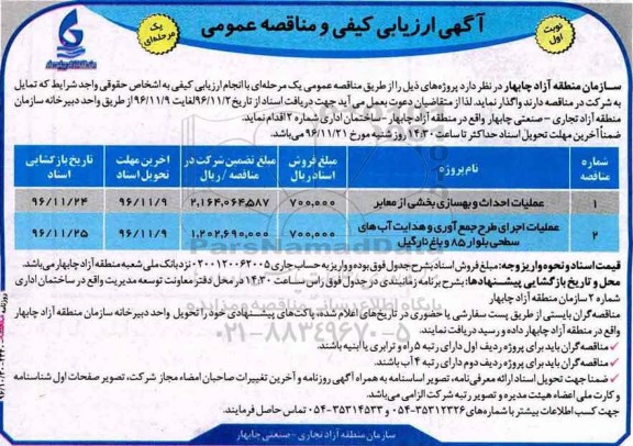 مناقصه ,مناقصه عملیات احداث و بهسازی بخشی از معابر و عملیات اجرای طرح جمع آوری و هدایت آب های سطحی ...