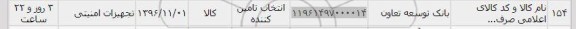 استعلام, استعلام تجهیزات امنیتی...