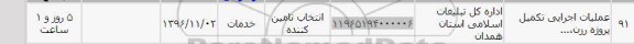 استعلام ,استعلام عملیات اجرایی تکمیل پروژه رزن